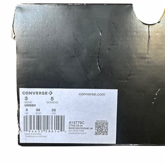 ⭐Converse Chuck Taylor All Star XXHi Pride Sz 3 Mens Shoes Sneaker Black A15779C - Picture 8 of 9
